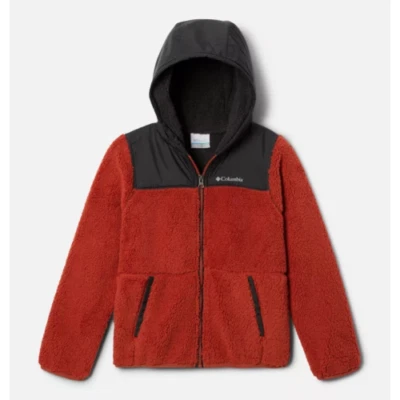 COLUMBIA RUGGED RIDGE HOODED OVERLAY JR GIACCA IN PILE SHERPA DA BAMBINO - Imagen 1 de 4