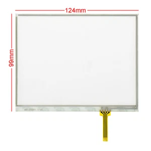 Panel de pantalla táctil resistiva 124*99 mm para AMT98969 AMT130 98969000 103801319 - Imagen 1 de 3