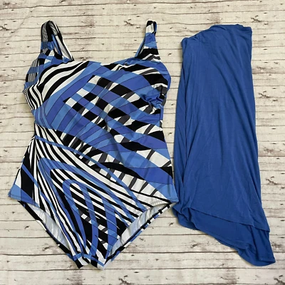 Купальник женский Longitude комплект цельный соответствующий накидка размер 22 Вт многоцветный - Изображение 1 из 4