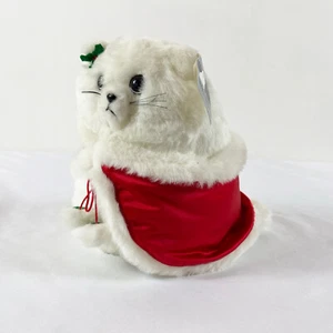 A172 Dakin Silvia & Silvan Christmas Cat Kitten Plush 10" Stuffed Toy Lovey - Picture 1 of 5