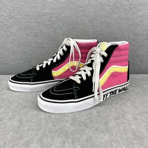 Vans Sk8-Hi SAMPLE Sneaker Damen 7 Pink Schwarz Graffiti Colorblock Off the Wall - Bild 1 von 13