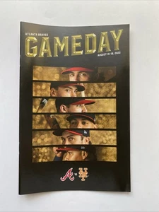 INFIELD Atlanta Braves Baseball 2022 Gameday Program SGA Olson Riley Swanson NYM - Picture 1 of 2