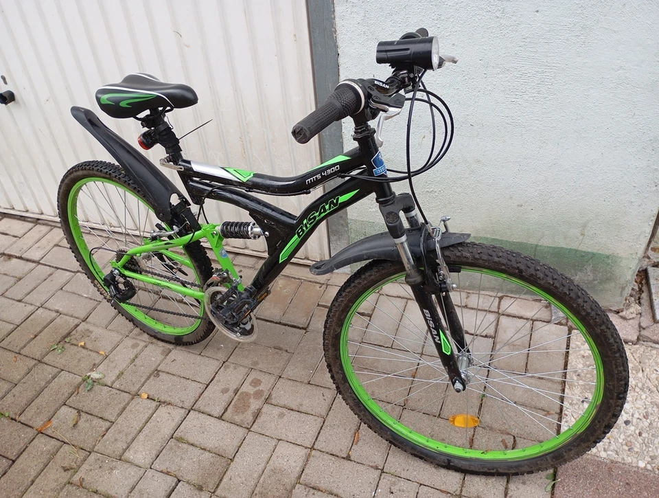 26 Zoll Fahrrad 21-Gang Grün Herren und Jungen - Bild 1 von 3