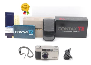 Contax T2 Titan Silver 35mm Point & Shoot Camera JAPAN [MINT w/Box] All Works - Bild 1 von 10
