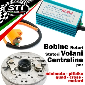 Bobine Rotori Statori Volano Centraline Minimoto Pitbike Quad Cross Motard STI - Foto 1 di 43