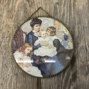 Copertina canna fumaria rotonda vintage grafica galleria MADRE E FIGLI - 9,25" - Foto 1 di 4