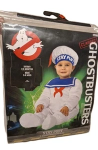 Ghostbusters Stay Puft Marshmallow Baby Halloween Costume 3-6 Months New B235 - Picture 1 of 3