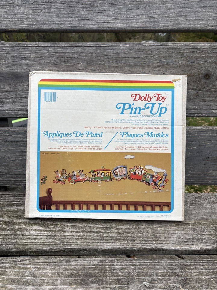 Walt Disney “Casey Jr.” Pin-Up Juego de Decoración de Pared DE COLECCIÓN Nuevo En Caja Raro Completo Foto 1 de 4