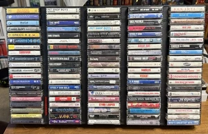 Lot 100 Vintage 70s 80s 90s Rock Metal Hard Rock Alternative Pop Cassette Tape A - Picture 1 of 11