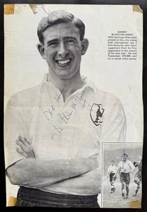 DANNY BLANCHFLOWER Vintage signed 1950s Magazine Photo TOTTENHAM ENGLAND †1993 - Bild 1 von 1