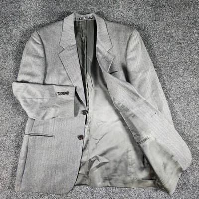 Vintage Hugo Boss Galilei Vatale Herringbone Sport Coat Blazer, USA, Men’s 38S - Image 1 of 4