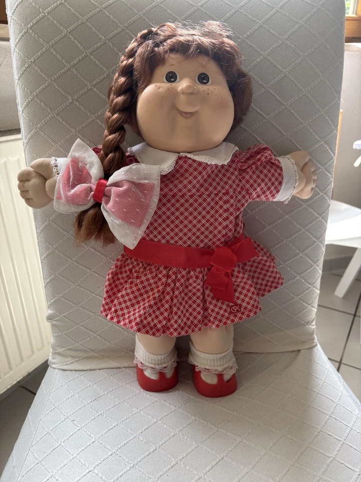 Cabbage Patch Kids Puppe alt Mattel Vintage  Blaue Augen Blonde Haare  - Bild 1 von 3