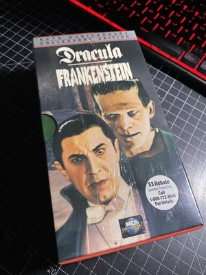 Dracula & Frankenstein VHS Double Set 60th Anniversary - BRAND NEW SEALED - Image 1 of 4