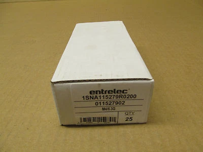 BOX OF 25 NEW ABB ENTRELEC 011527902 M4/6.3G TERMINAL BLOCK (18 AVAILABLE) - Image 1 of 4