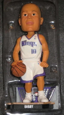 Figura Cabeza Bobble Cerámica Mike Bibby 8 pulgadas Sacramento Kings Blanco #1 Nuevo en Caja ES #1 Foto 1 de 3