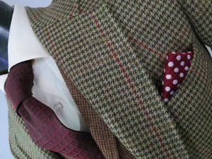 Abrigo deportivo Kilgour French & Stanbury London pesado English Hounds diente tweed 38 R - Imagen 1 de 8