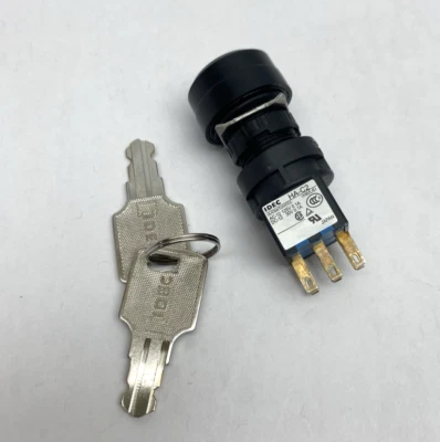 HA1K-2C2A-5 IDEC, HA-C2, 2-Position Key Selector Switch, H6/L6 Round/Square