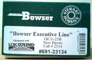 HO SCALE BOWSER GE U25B NEW HAVEN NH #2514 DCC & SOUND 691-23134 - Picture 1 of 11