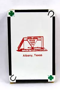 White Tank Company Albany Texas Horseshoe Clover Playing Cards Deck New Sealed - Picture 1 of 6