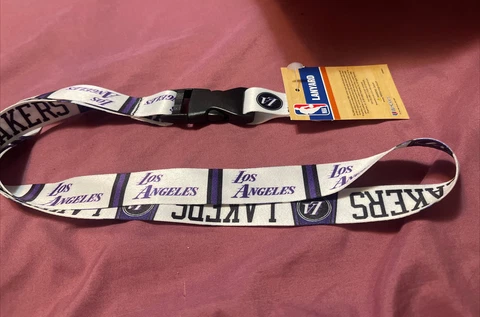 Los Angeles Lakers WHITE ASSOCIATION EDITION Lanyard NBA Cover