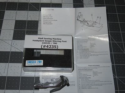 Pfaff Sewing Machine Hobbylock Serger Shirring Foot 340533 / 780 (#4235) - Image 1 of 4
