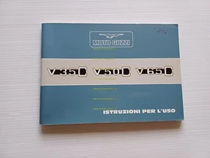 Moto Guzzi V 35 C - V 50 C - V 65 C 1984 manuale uso manutenzione originale - Imagen 1 de 13