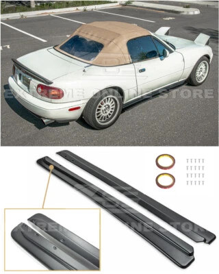 For 90-97 Mazda Miata FD Style Side Skirts Body Kit NA MX-5 JDM Rockers Splitter - Image 1 of 4