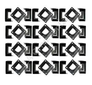 Post Base Cover and Floor Flange 2" x 2" Square Aluminum Fence Lot 12 Pieces - Picture 1 of 4