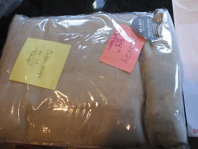 1 Panel Cortina Algodón West Elm 48 84 Taupe?  Nuevo plegado Foto 1 de 2