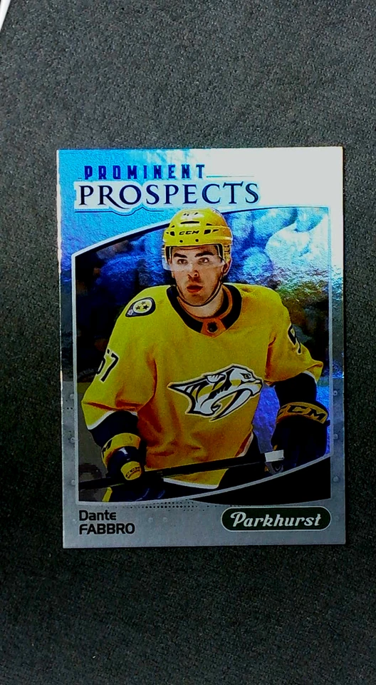2019-20 Upper Deck Parkhurst Prominent Prospects #24 Dante Fabbro Predators - Image 1 of 2