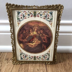 VTG Aesthetic French Design Picture Frame Fits ~ 4x 6" READ - Picture 1 of 10