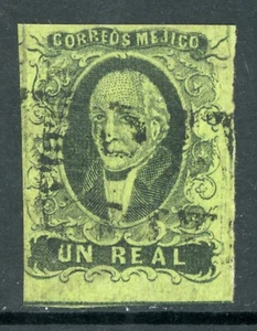 Mexiko 1861 Hidalgo Un Real Scott #7 VFU J776 - Bild 1 von 6