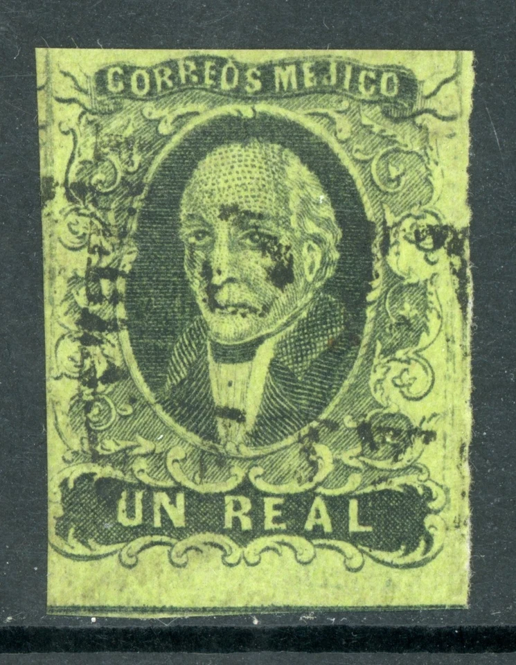 México 1861 Hidalgo Un Real Scott #7 VFU J776 Foto 1 de 4