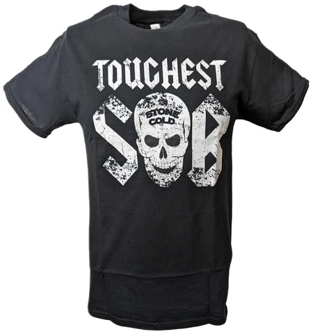 Stone Cold Steve Austin SOB Mens Black T-shirt Cover