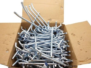 100pc 4" x 1/4" PEG BOARD HOOKS Shelf Hanger Kit Garage Storage Hanging Set - Picture 1 of 1