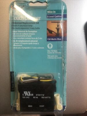 amertac 3 level touch dimmer universal wire in replacement kit 6503bc - Image 1 of 2