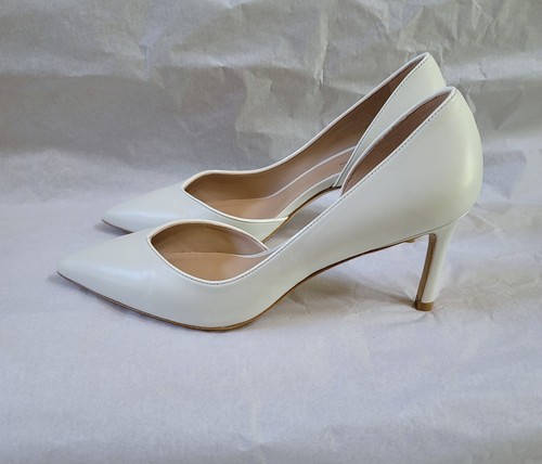 Stuart Weitzman Avenue 95 décolleté in pelle da donna bianco taglia 7