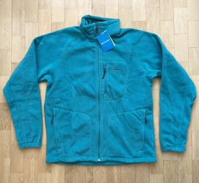 Columbia Herren Fleecejacke Zip-Weste Hellblau Türkis Gr. M 48/50 Neu - Bild 1 von 4