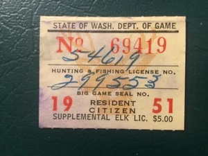ICOLLECTZONE US Washington 1951 Hunting and Fishing Stamp VF used - Picture 1 of 1