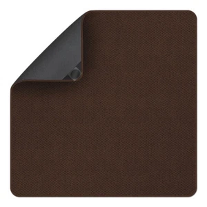 3 x 3 ATTACHABLE RUG FOR STAIR LANDINGS attach carpet floor mat CHOCOLATE BROWN - Picture 1 of 7