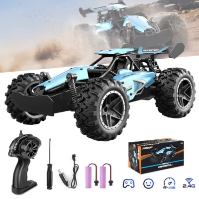Ferngesteuertes Auto, 1:18 RC Auto Offroad, 2WD Monster RC Buggy Kinder Geschenk - Bild 1 von 4