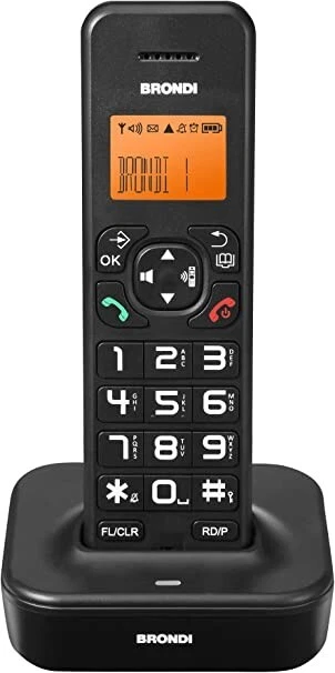 Telefono Cordless Brondi Bravo Star Nero