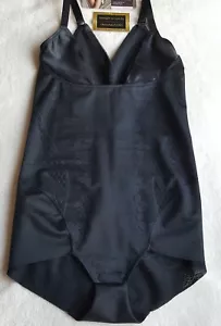 NEW EX M*S EXTRA FIRM, WEAR YOUR OWN BRA, LOWER LEG SMOOTHING BODY BLACK SIZE 16 - Picture 1 of 6