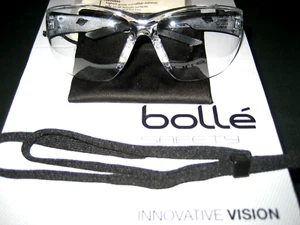 BOLLE NESSPSI SPORTY SAFETY GLASSES CLEAR ANTI-FOG + EXTRA'S- - Picture 1 of 3