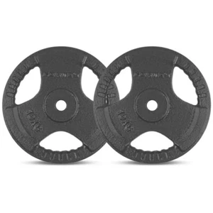 Lifespan CORTEX 10kg Tri-Grip 25mm Standard Plates (Pair) - Picture 1 of 2