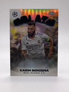 TOPPS UCC CROMO 2022/23 GOLAZO KARIM BENZEMA REAL MADRID - Imagen 1 de 2