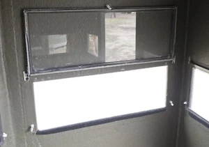 Ultramatic Feeders Deer Blind Window Swing Sash 27" x 10" Clear - Picture 1 of 3