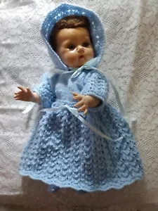 Doll Clothes Handmade Dress set for vintage Tiny Tears 16" 18" fit baby 17" 20" - Picture 1 of 17