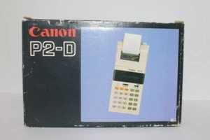 Vintage Canon P2-D Calculator Japan Boxed Instructions Vintage Electronics - Picture 1 of 8