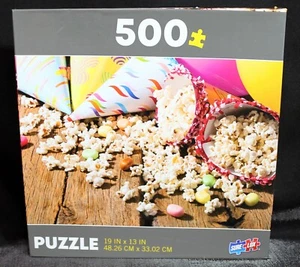 TCG Toys Sure-Lox 500 Piece Jigsaw Puzzle - "POPCORN" – 19” x 13” - 2022 - New - Picture 1 of 3